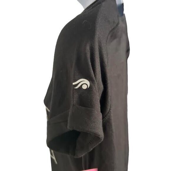 Ideology Womens Fight Like A Girl Breast Cancer Research Tee Blk/White Sz S BNWT - Picture 3 of 8